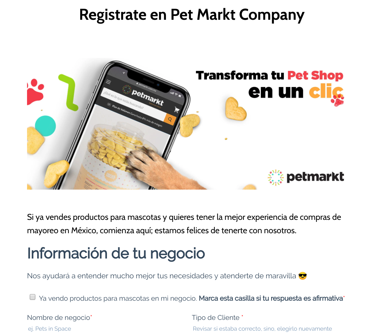 ¿Cómo comprar en Pet Markt?