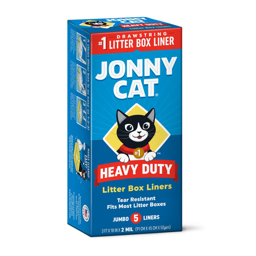 Jonny Cat Bolsas para Caja de Arena para Gato, Alta Resistencia, Libre de desgarro, Limpia Fácil 5pz