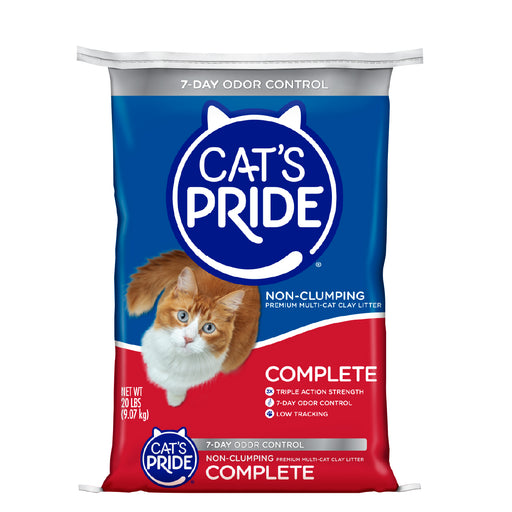 Cat's Pride Complete Arena para gatos No aglutinante, Elimina olores de múltiples gatos 20 lb