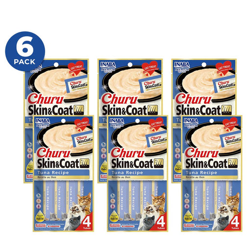 CHURU SKIN & COAT TUNA CAJA C/6 BOLSAS C/4 TUBOS