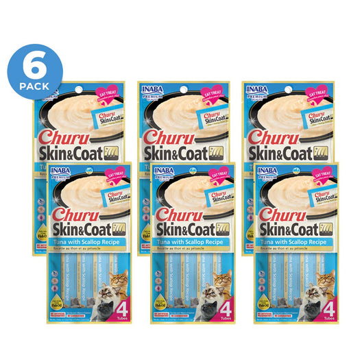 CHURU SKIN & COAT TUNA WITH SCALLOP CAJA C/6 BOLSAS C/4 TUBOS