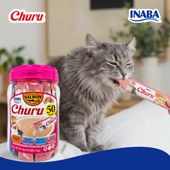 Inaba Churu Bote de 50 piezas Mix de Salmón
