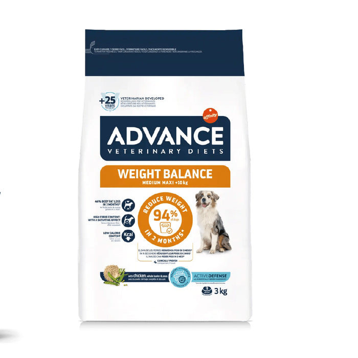 Advance Weight Balance Alimento para Perro Med/Maxi con Sobrepeso