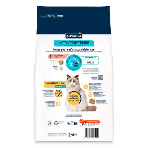 Advance Sensitive Salmón para Gatos Esterilizados, 10kg