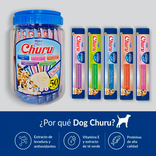 Inaba Churu Dog Bote de 50 piezas Mix