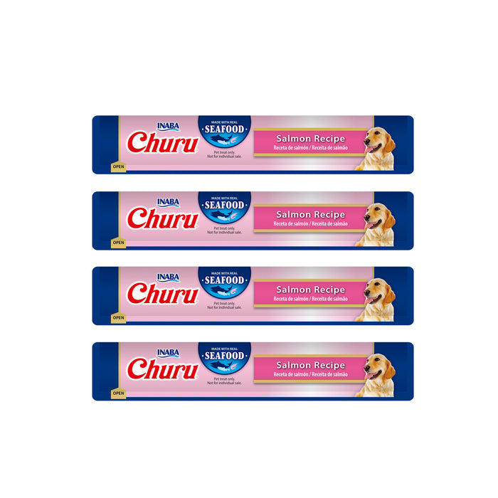 CHURU DOG SALMON  CAJA C/6 BOLSAS C/4 TUBOS