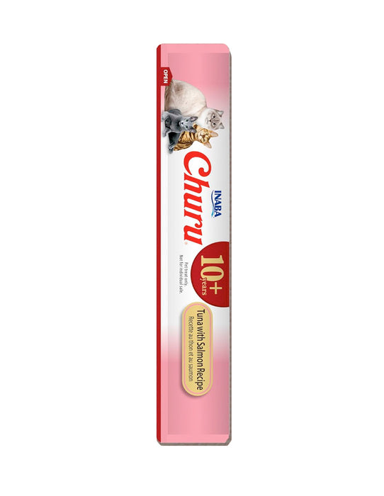 CHURU SENIOR TUNA CON SALMON CAJA C/6 BOLSAS C/4 TUBOS