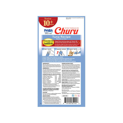 CHURU SENIOR TUNA CAJA C/6 BOLSAS C/4 TUBOS