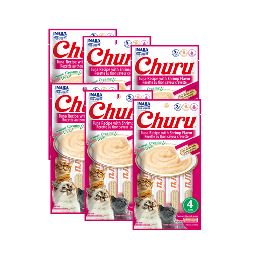 CHURU TUNA WITH SHRIMP  CAJA C/6 BOLSAS C/4 TUBOS