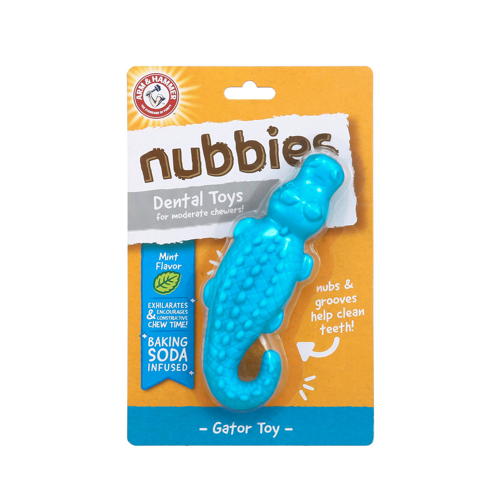 Arm Hammer Juguete Dental para Perro Cocodrilo Limpia Dientes y Reduce Sarro Sabor Menta 1pz