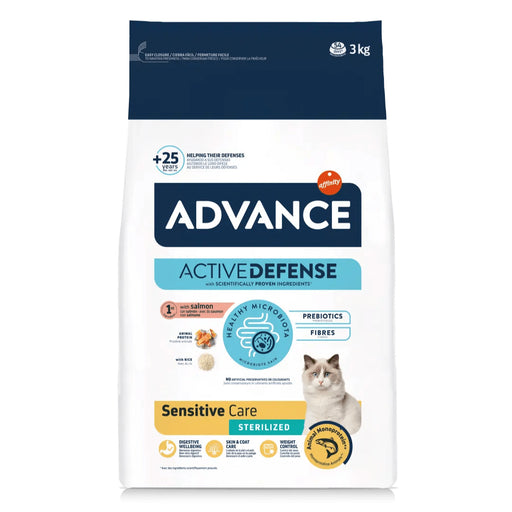 Advance Sensitive Salmón para Gatos Esterilizados, 3kg