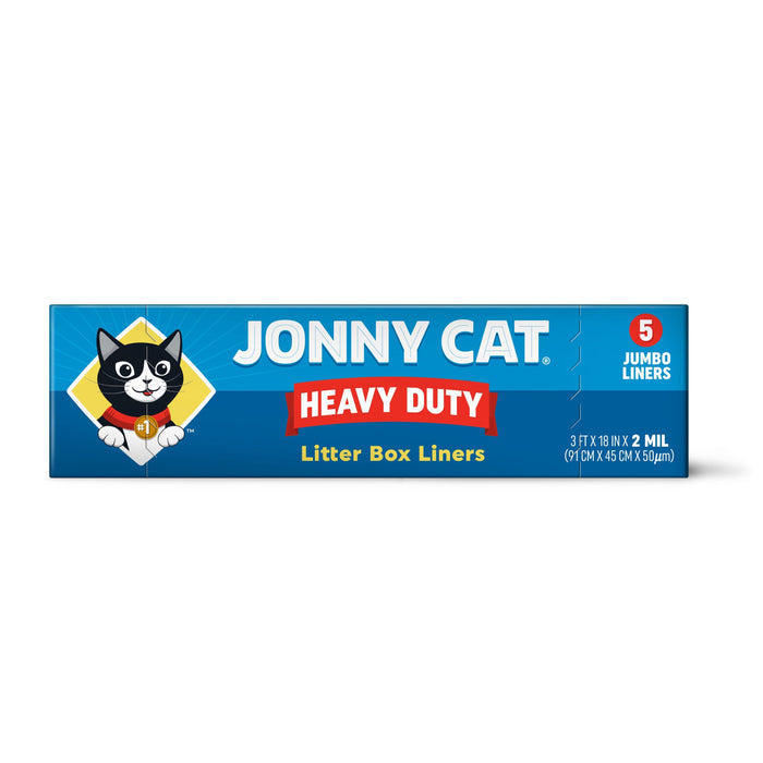 Jonny Cat Bolsas para Caja de Arena para Gato, Alta Resistencia, Libre de desgarro, Limpia Fácil 5pz