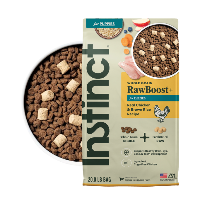 Instinct Raw Boost de Pollo con Granos y Arroz Integral para Cachorros