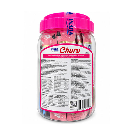 Inaba Churu Bote de 50 piezas Mix de Salmón