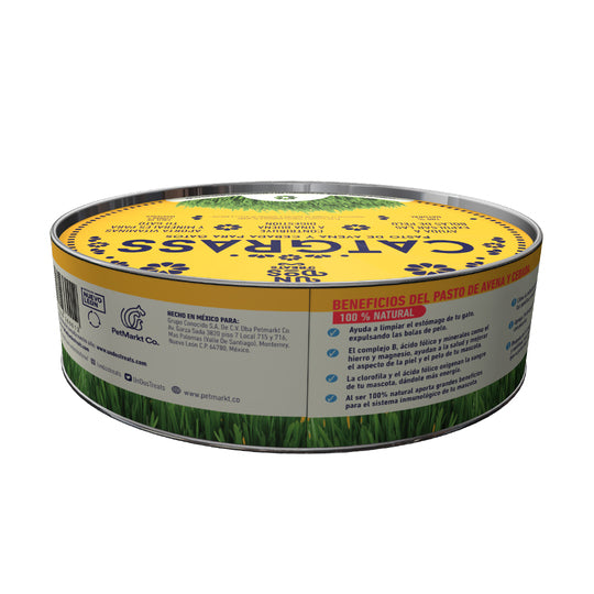 Cat Grass Mix Avena y Cebada, Pasto para Gato