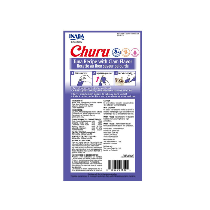 CHURU TUNA  WITH CLAM CAJA C/6 BOLSAS C/4 TUBOS