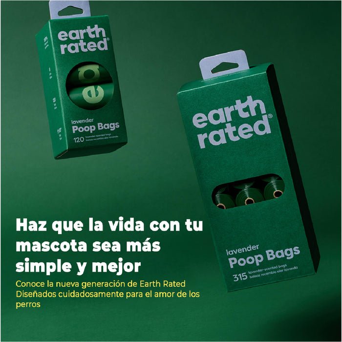 Bolsas para excremento 315pzs 21 Rollos con Olor Lavanda