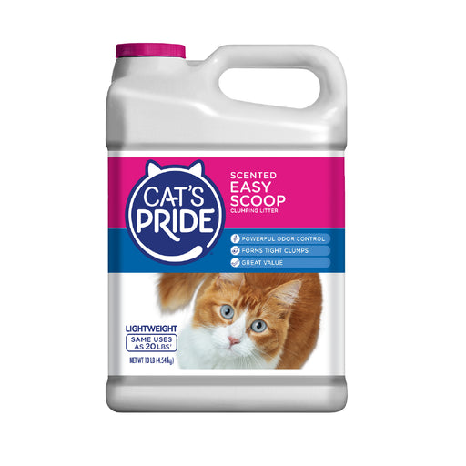 Cat's Pride Scented Easy Scoop Arena para gato Aglutinante, Elimina olores, Sin químicos tòxicos, Grumos Sòlidos 10lb