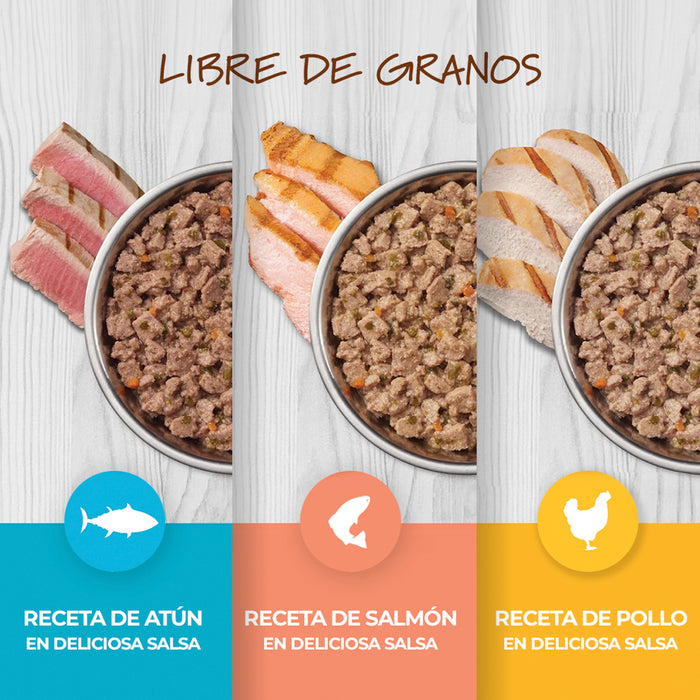Alimento Instinct Original Minced Cups Mix de sabores 12 Pack para Gato