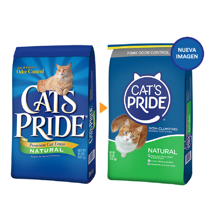 Cat's Pride Natural Arena para gato No aglutinante, Elimina olores y Libre de fragancia 10lb