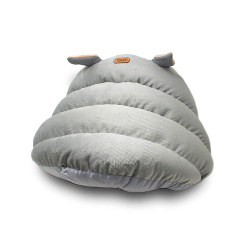 Cama Para Gato Estilo Cueva, Relleno 100% P.E.T. Reciclado. Color Gris