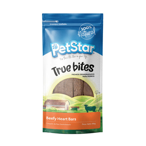 Premios para perro Beefy Heart Bars True Bites