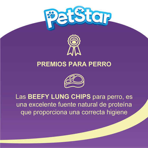 Premios para perro Beefy Lung Chips True Bites