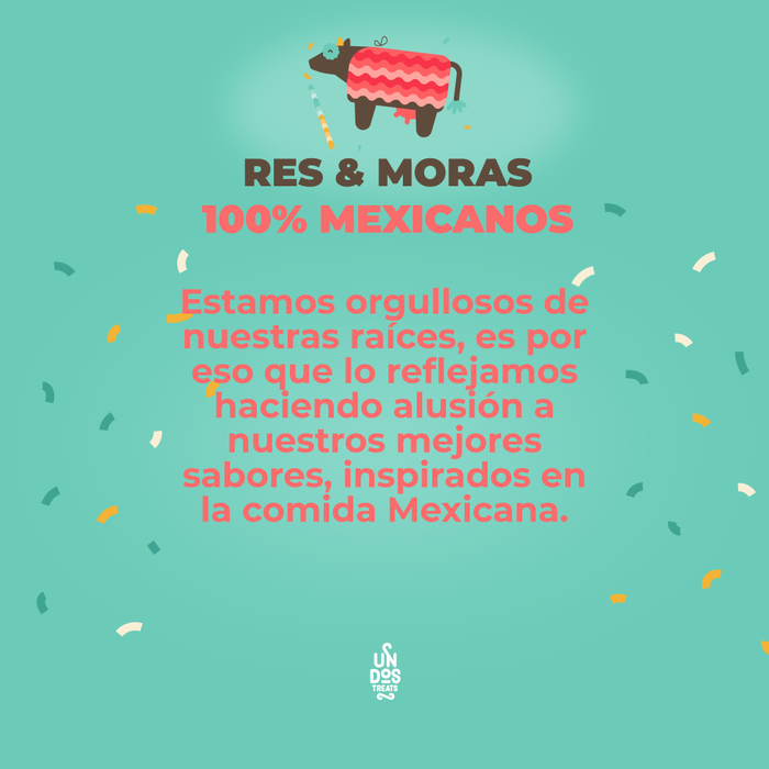 Un dos Treats Baked Biscuits Piñata Galletas Horneadas- Sabor Res y Moras 5.5 oz