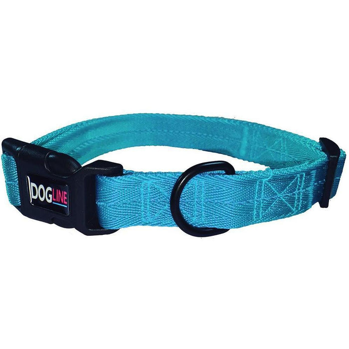 Collar nylon celeste