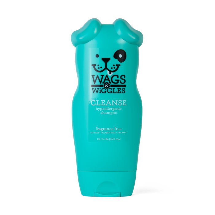 Shampoo Hipoalergénico Wags & Wiggles para perro, eliminando los malos olores. 473 mL