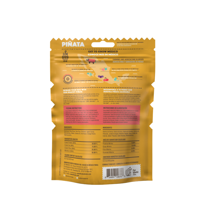 Un Dos Treats Baked Biscuits Piñata Galletas Horneadas-Pato y Cereza 5.5 oz